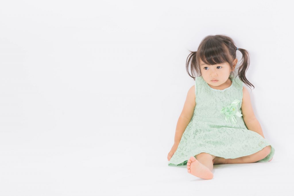 不安そうな赤ちゃん